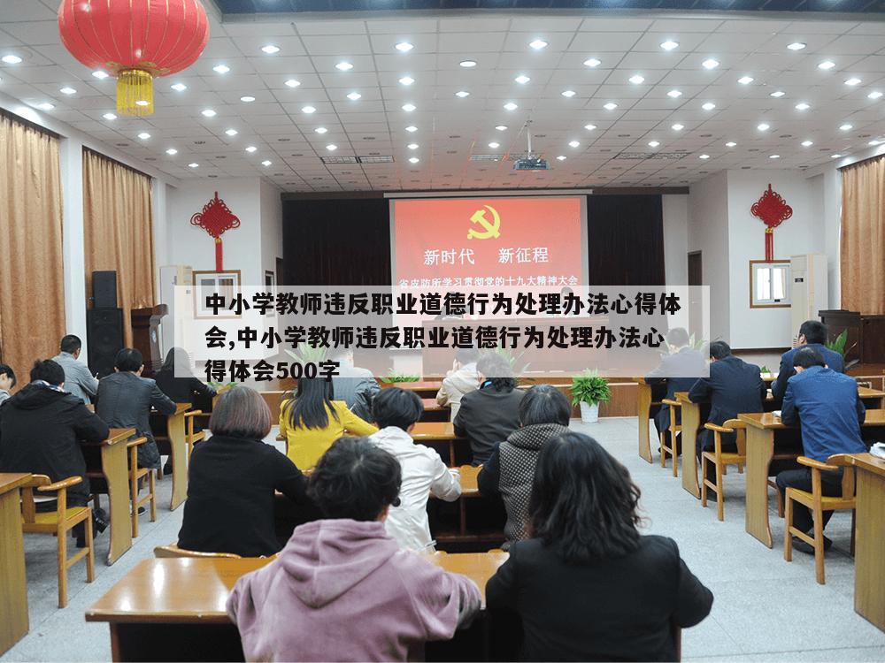 中小学教师违反职业道德行为处理办法心得体会,中小学教师违反职业道德行为处理办法心得体会500字